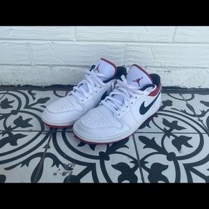 Jordan 1 Low University Red, White and Black